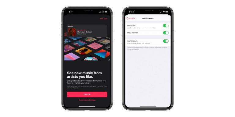Apple Music добавляет уведомления о новых выпусках в приложениях, вот как их включить