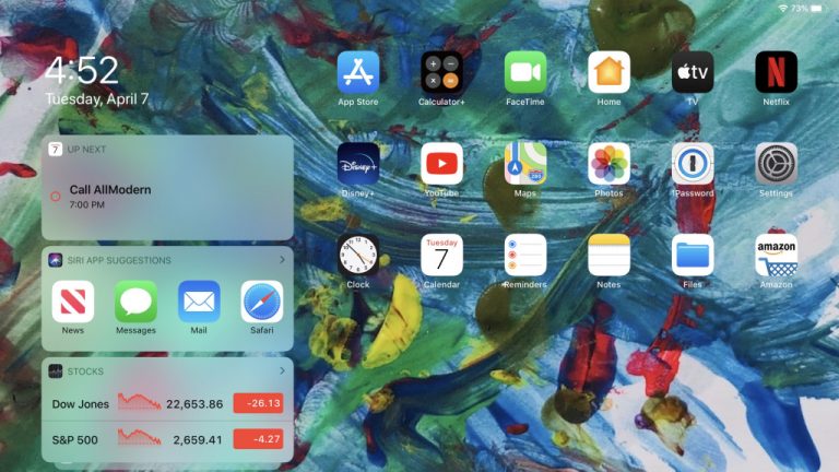 iPad: как сохранить виджеты на главном экране