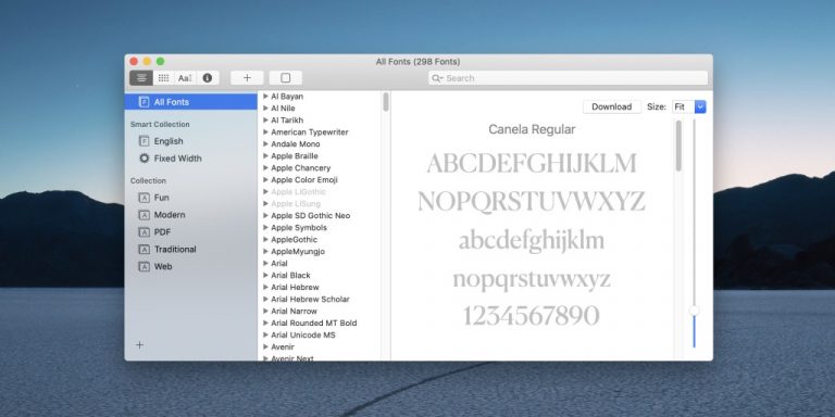Как скачать новые бесплатные шрифты Mac в macOS Catalina