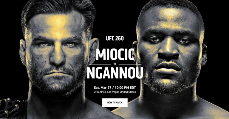 Как смотреть UFC 260 Миочич против Нганну на iPhone, подробнее