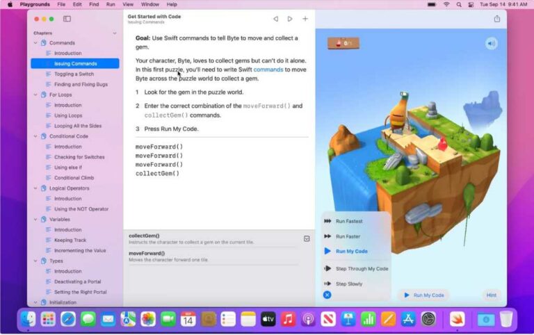 Новая версия Swift Playgrounds 4.1 позволяет создавать приложения для Mac с помощью SwiftUI