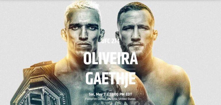 Как смотреть UFC 274 Oliveira vs Gaethje на iPhone, Apple TV, в Интернете