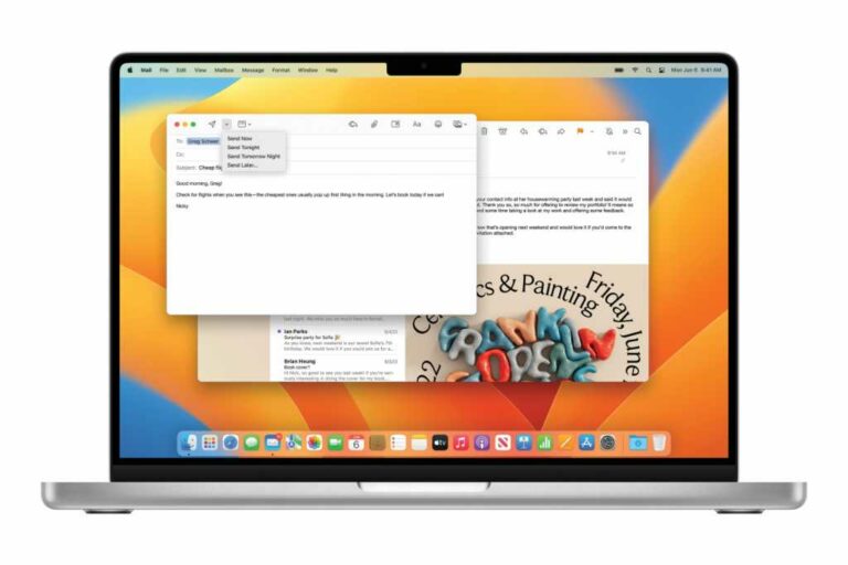 macOS Ventura: как отменить отправку и запланировать электронную почту в Apple Mail