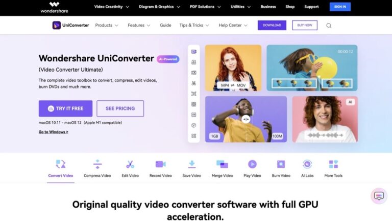 Wondershare UniConverter: один инструмент для всех ваших потребностей в редактировании аудио/видео