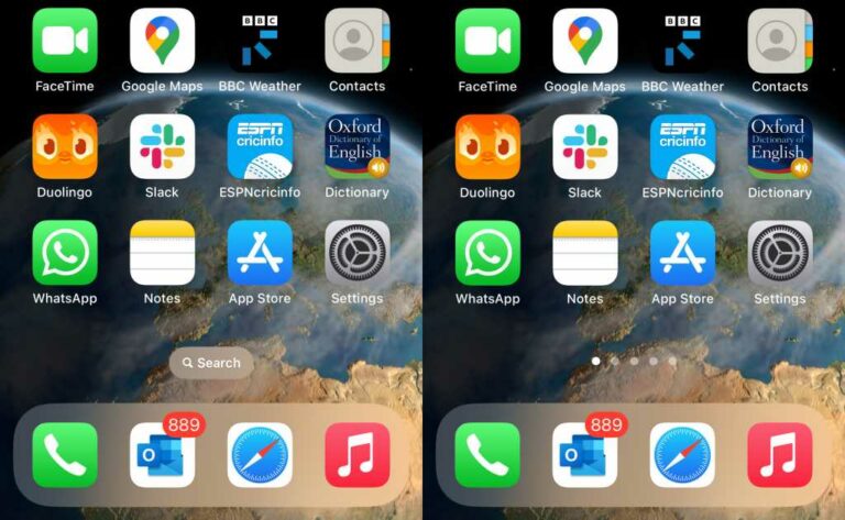 iOS 16: как убрать кнопку поиска с главного экрана iPhone