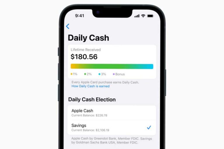 Ваша Apple Card Daily Cash скоро может быть переведена на сберегательный счет Goldman Sachs
