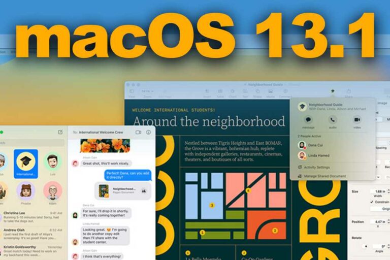 Apple выпускает первую бета-версию macOS Ventura 13.1 с новым приложением Freeform