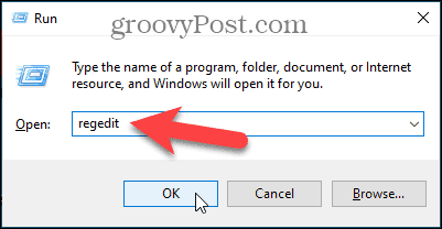 Откройте редактор реестра Windows.