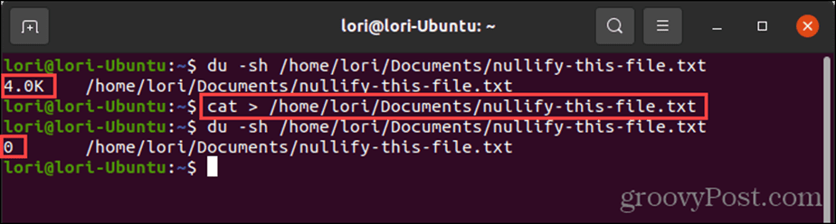 Перенаправление на /dev/null с помощью команды cat в Linux