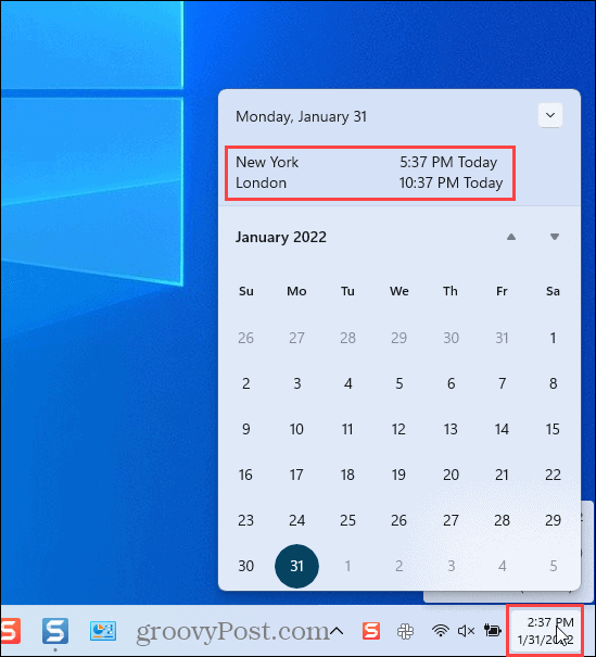 Два дополнительных часа добавлены в календарь в Windows 11