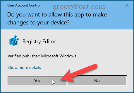 Диалоговое окно контроля учетных записей пользователей Windows