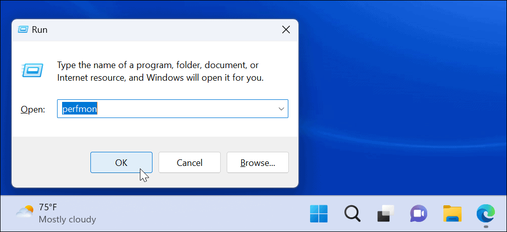 Монитор производительности в Windows 11