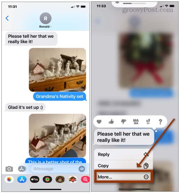  iPhone iMessages Еще