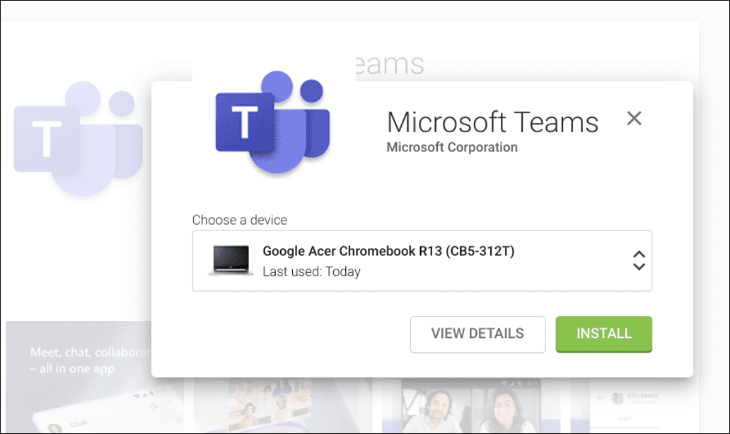  использовать команды Microsoft на Chromebook