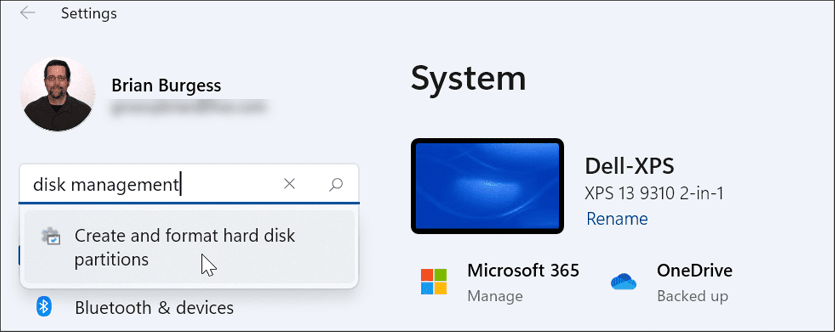 открыть управление дисками в настройках windows 11