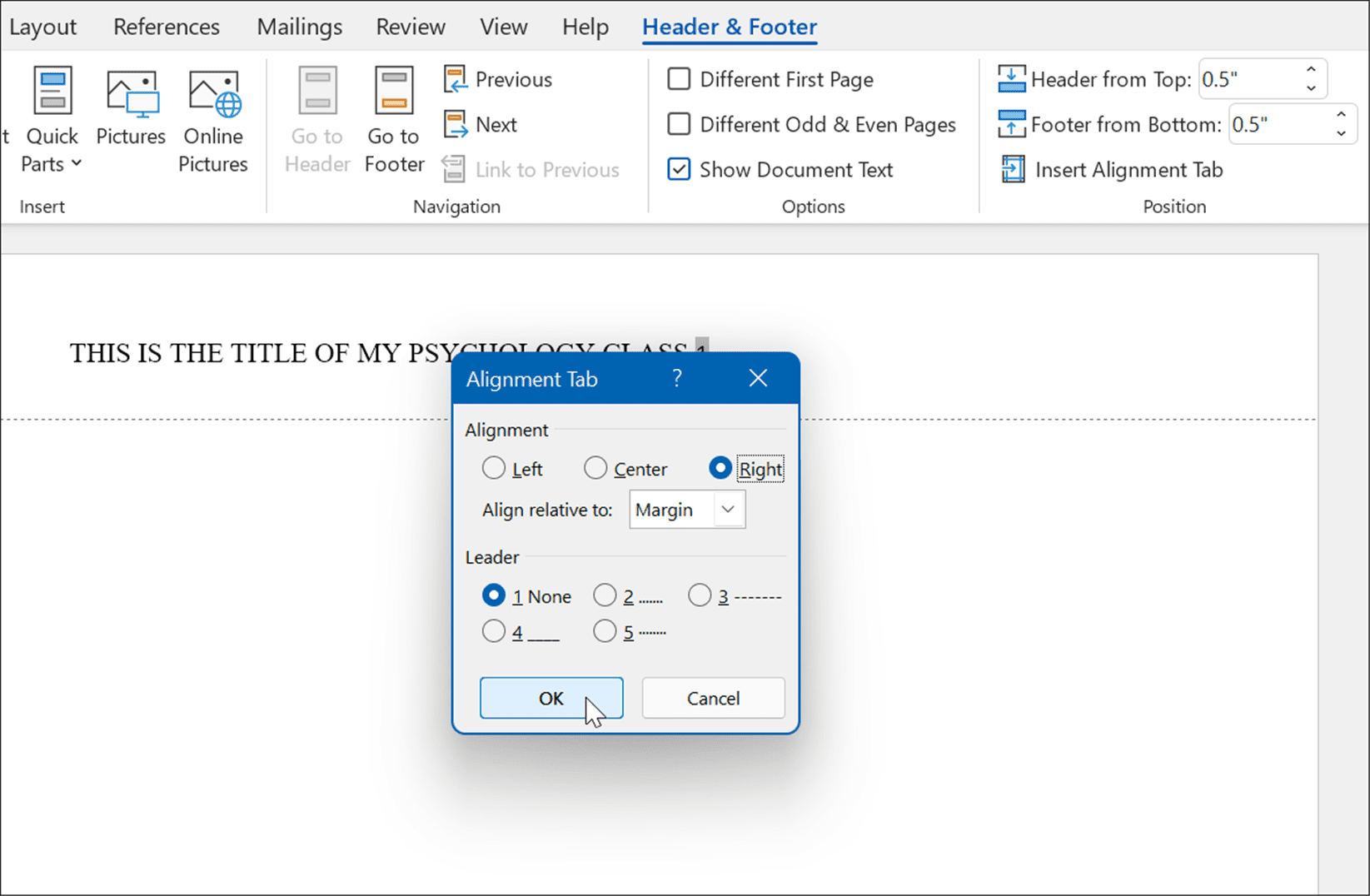вкладка выравнивания правильный формат апа стиль в Microsoft Word