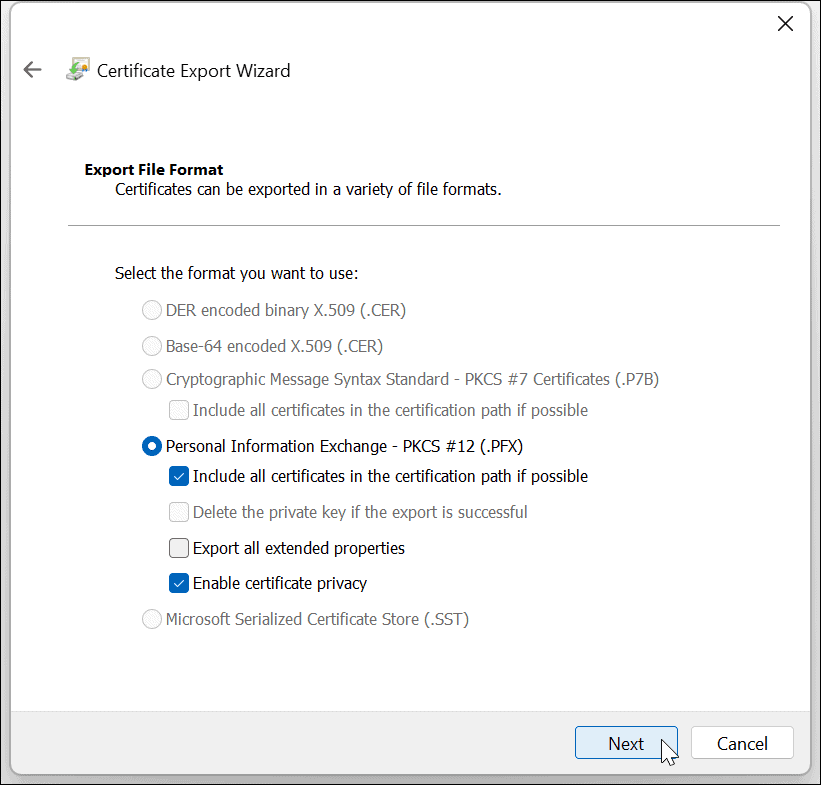 Зашифровать файлы и папки в Windows 11