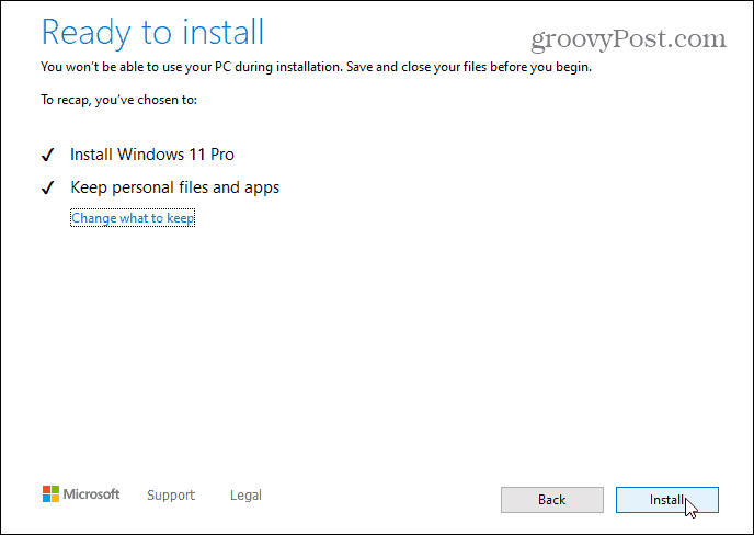 Готов установить Windows 11