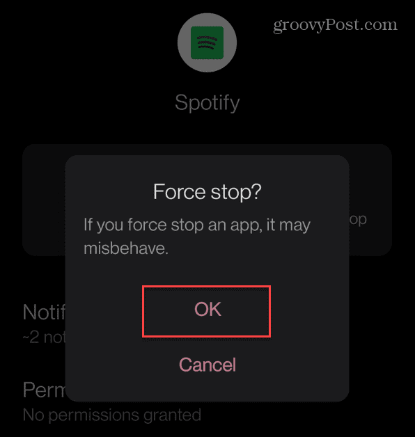Получите Spotify на экране блокировки Android