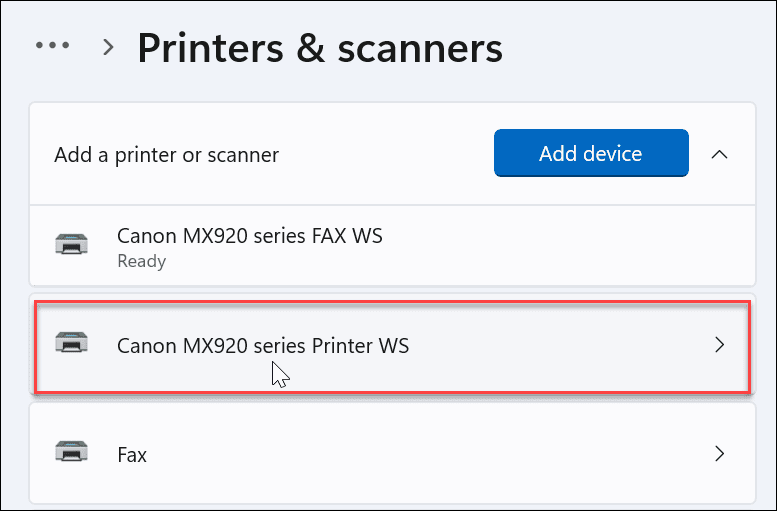 Переименовать принтер в Windows 11