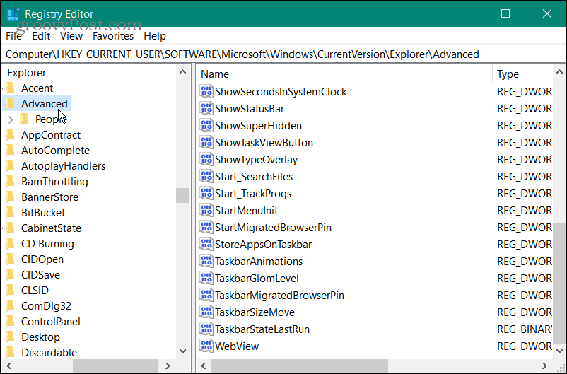 Увеличение элементов списка переходов в Windows 