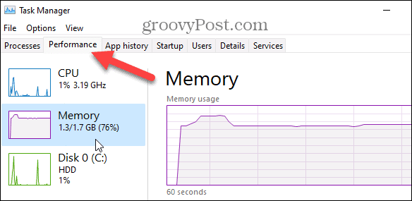 Найдите доступные слоты памяти в Windows 11