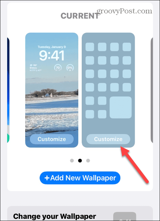 Изменить обои на главном экране iPhone и экране блокировки