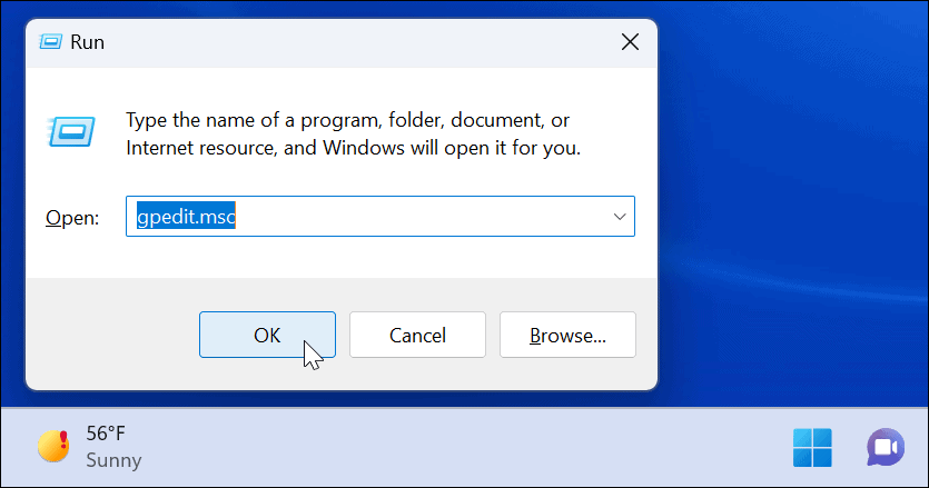 запустить предотвращение быстрого редактирования настроек в Windows 11