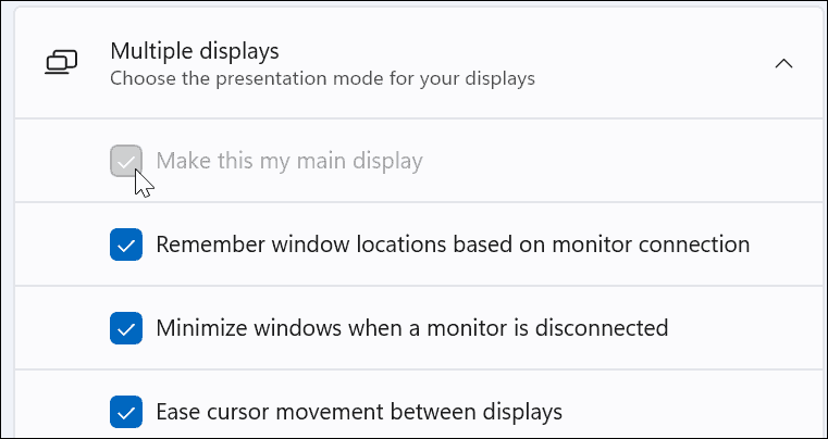 переместить панель задач на второй монитор в windows 11
