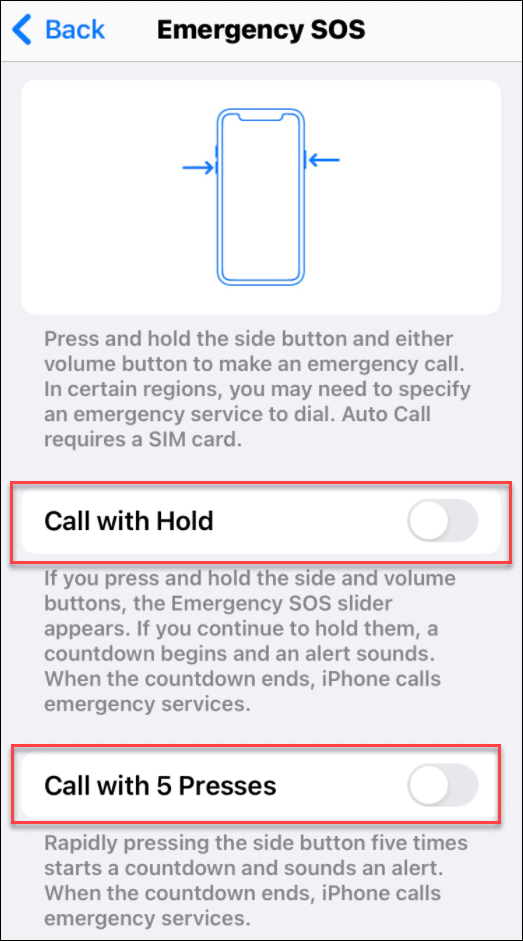 предотвратить случайные звонки 911 на iPhone