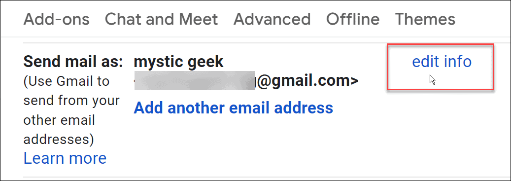 как изменить имя в gmail