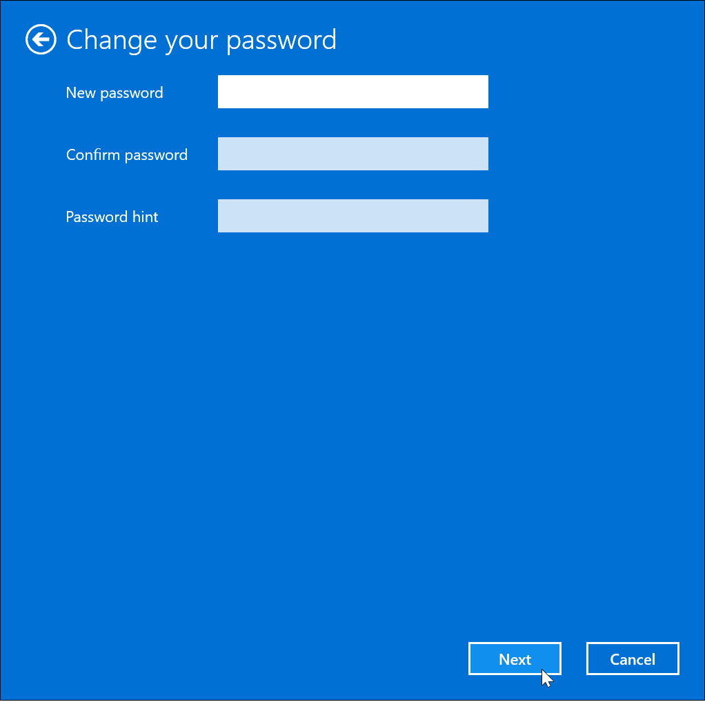 Удалите свой пароль в Windows 11