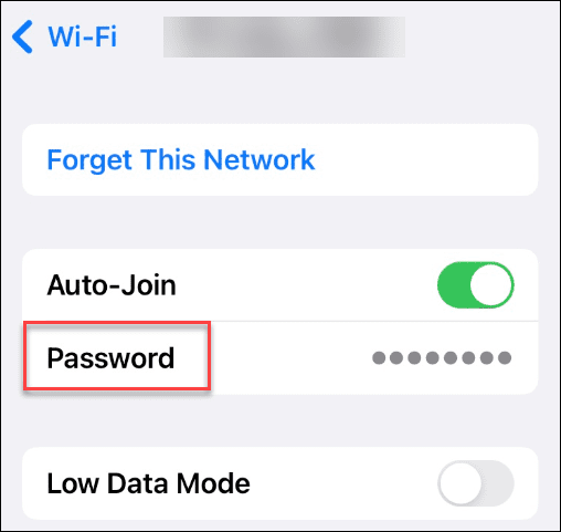 Просмотр сохраненных паролей сети Wi-Fi на iPhone