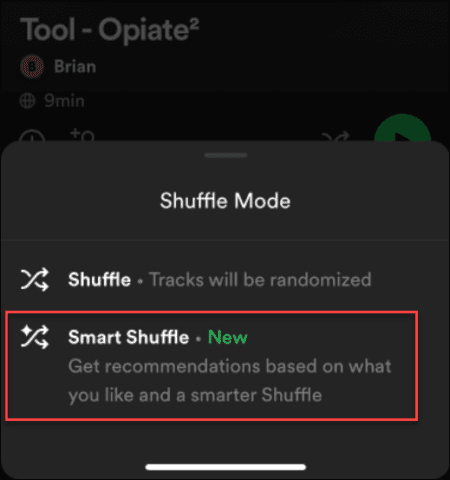 исправить то, что Spotify Shuffle не перемешивается