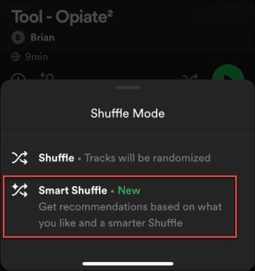 исправить то, что Spotify Shuffle не перемешивается