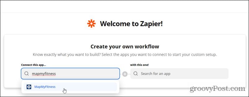 поиск в приложении Zapier