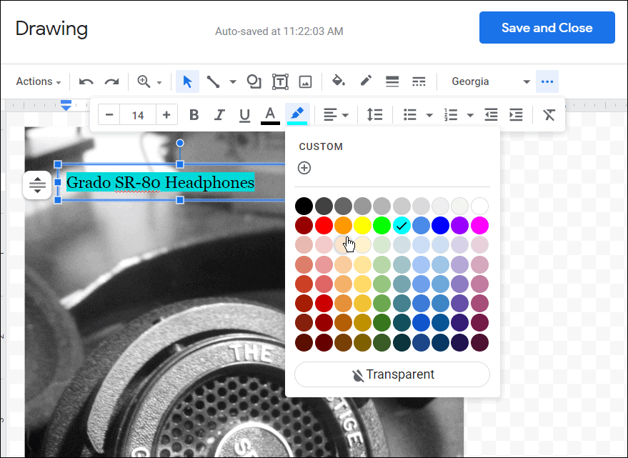 Цвет шрифта и т. д., как накладывать изображения в Google Docs