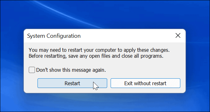 Перезагрузите Windows 11