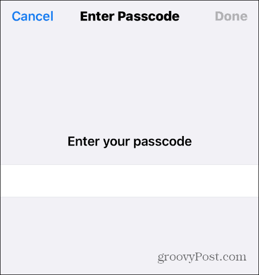 пароль айфон