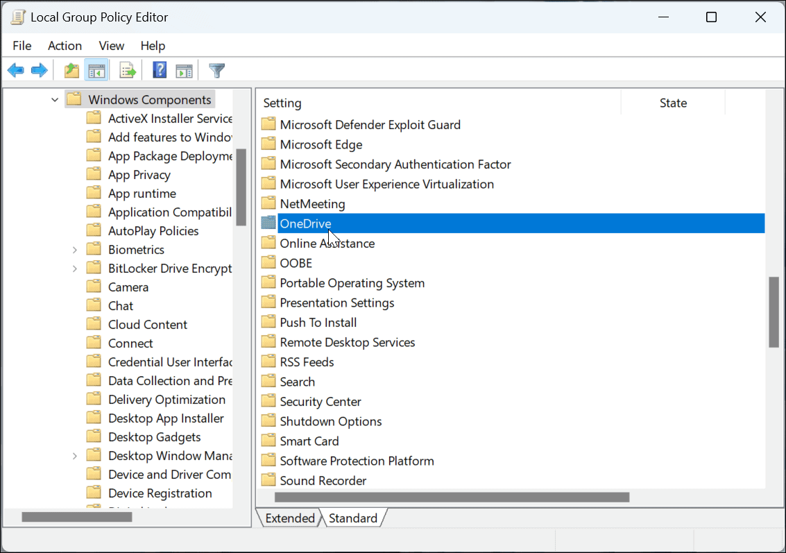 Отключить OneDrive в Windows 11