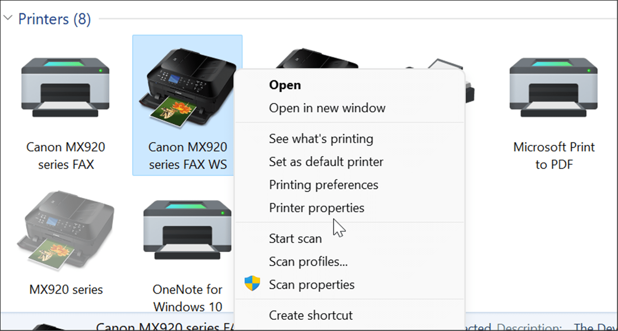 свойства принтера совместно используют принтер в WIndows 11