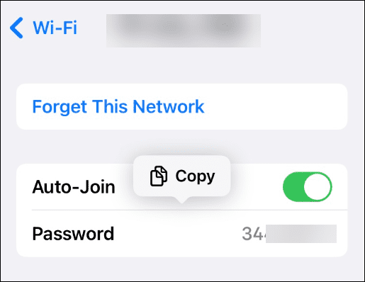 Просмотр сохраненных паролей сети Wi-Fi на iPhone