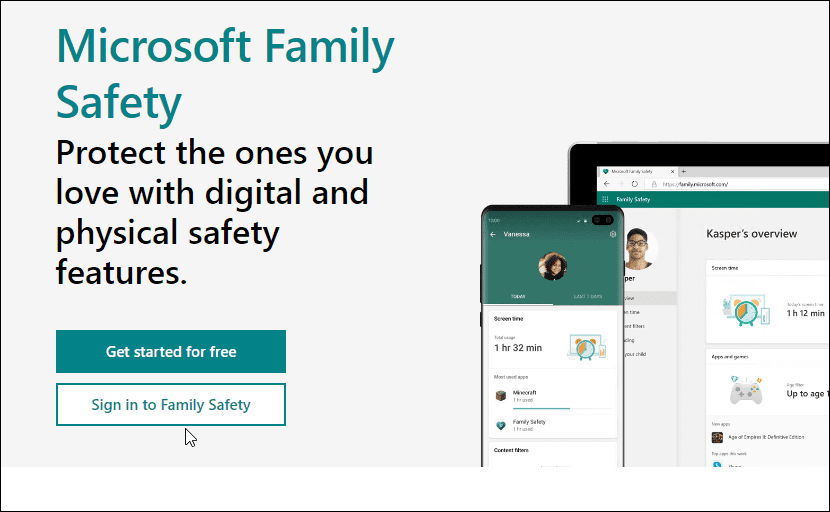 Семейная безопасность Майкрософт