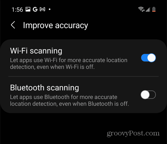 Android Samsung Wi-Fi Сканирование Калибровка карт Google