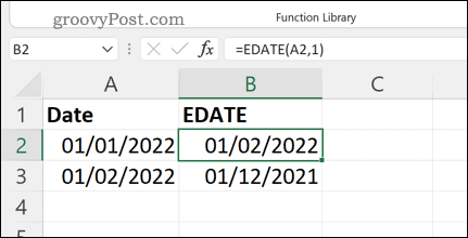 Дополнительные примеры формулы ДАТАМЕС в Excel