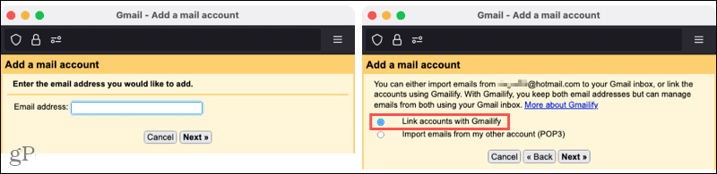 Добавить учетную запись электронной почты в Gmail