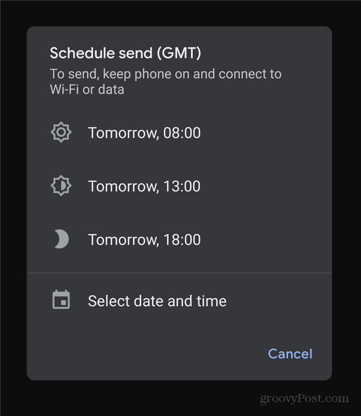 Как запланировать текстовые сообщения Расписание Android