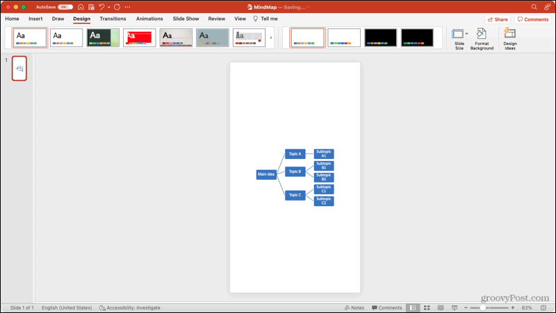Книжная ориентация слайдов в PowerPoint на Mac