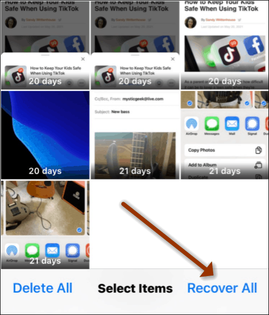 Восстановить все приложения iOS Photos