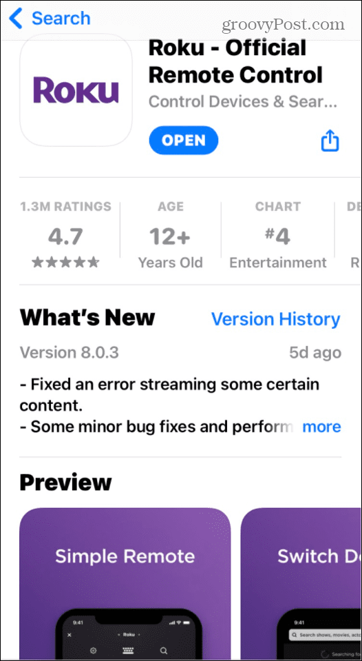 Приложение Року iOS